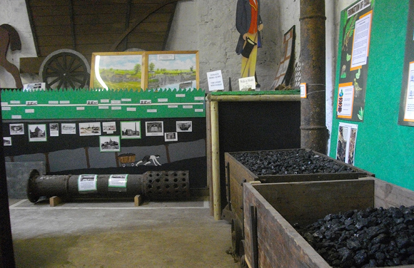 Coal mining display